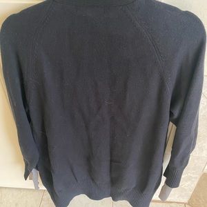 Central Park West cardigan with built-in vest